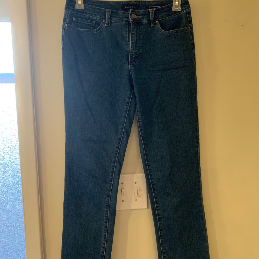 Straight leg jeans